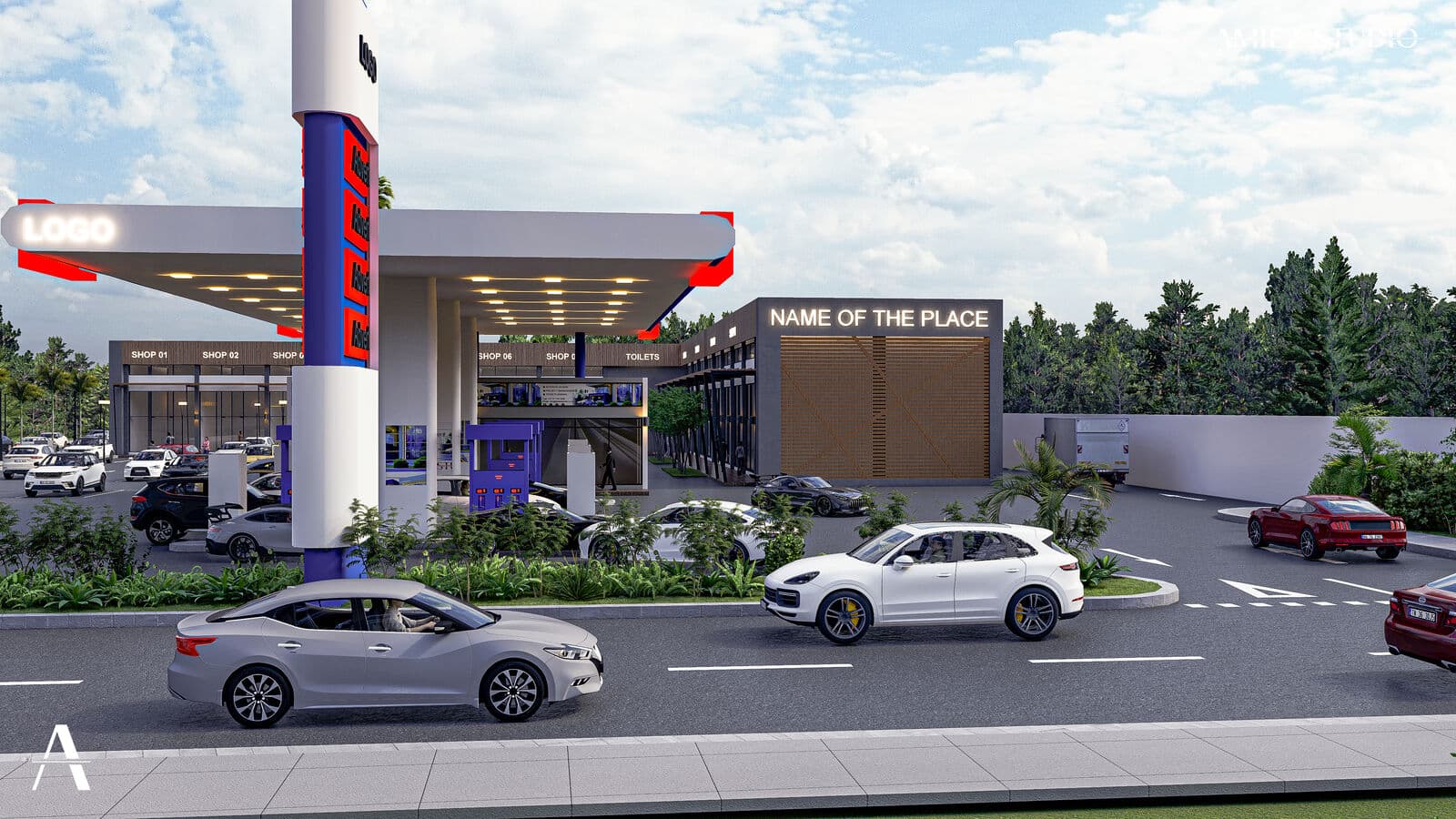 Shopping Centre & Filling Station