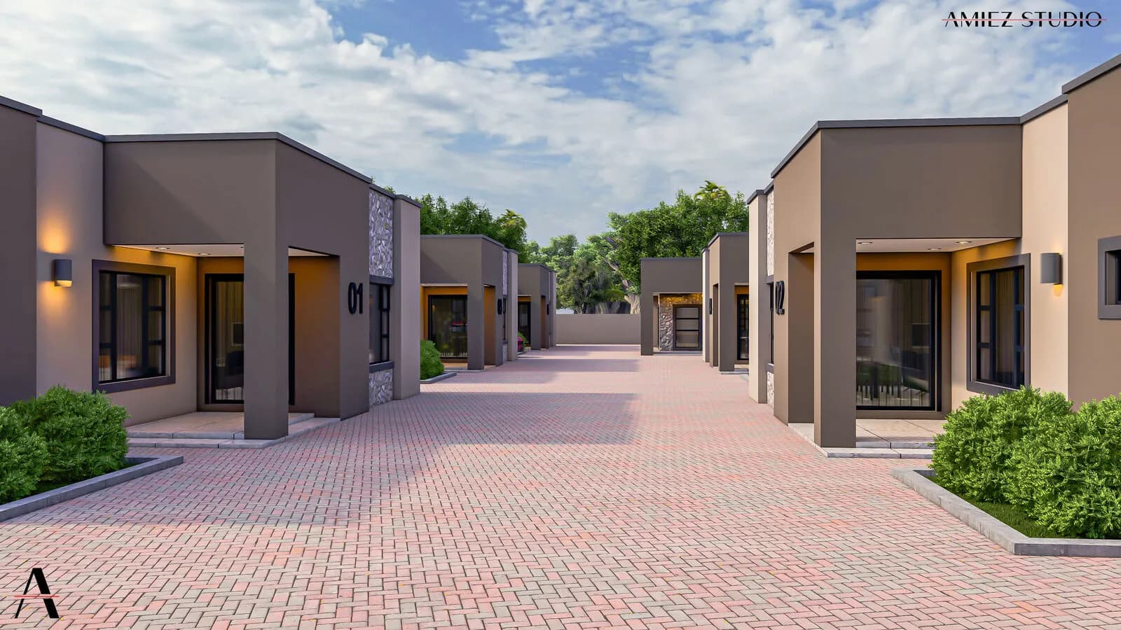 Housing development layout