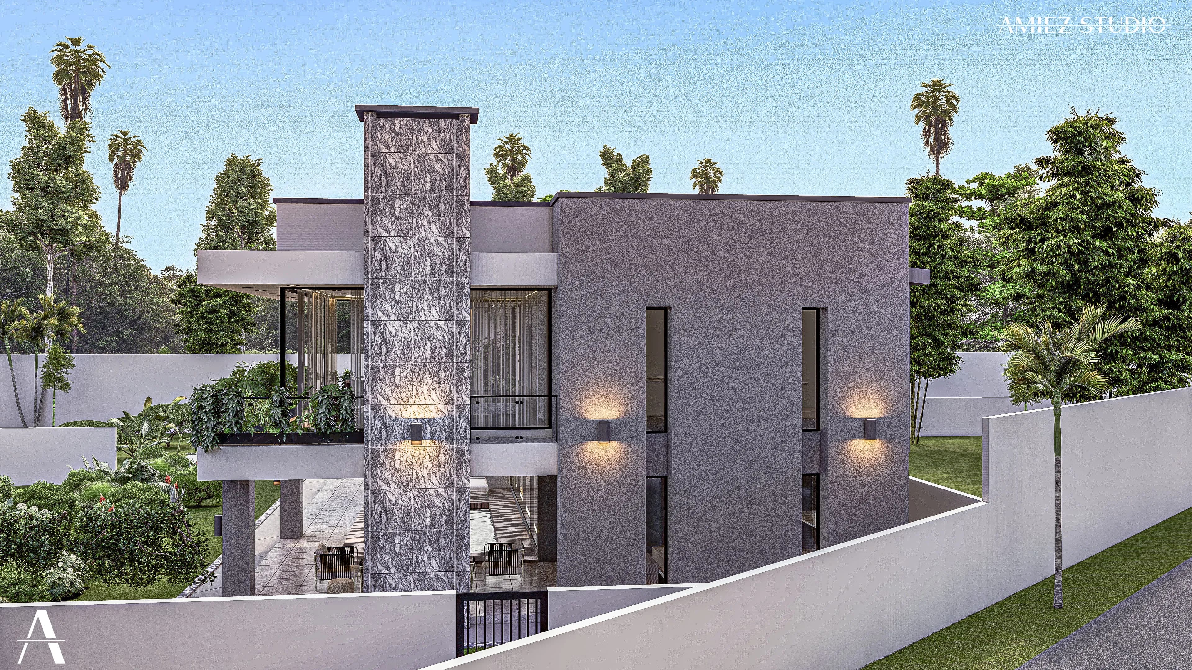 Modern residential view