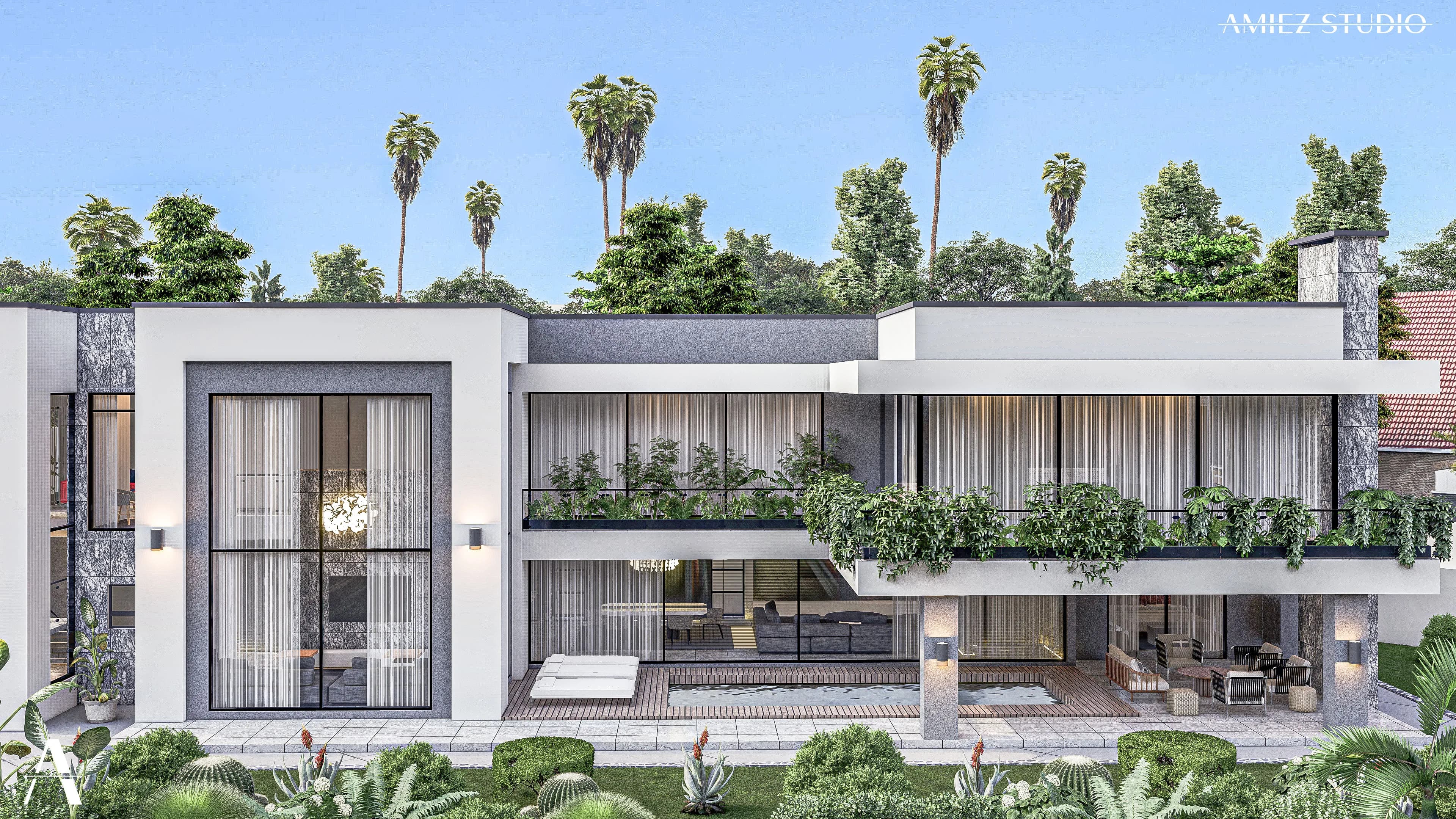 Refined Contemporary Residence - View 4