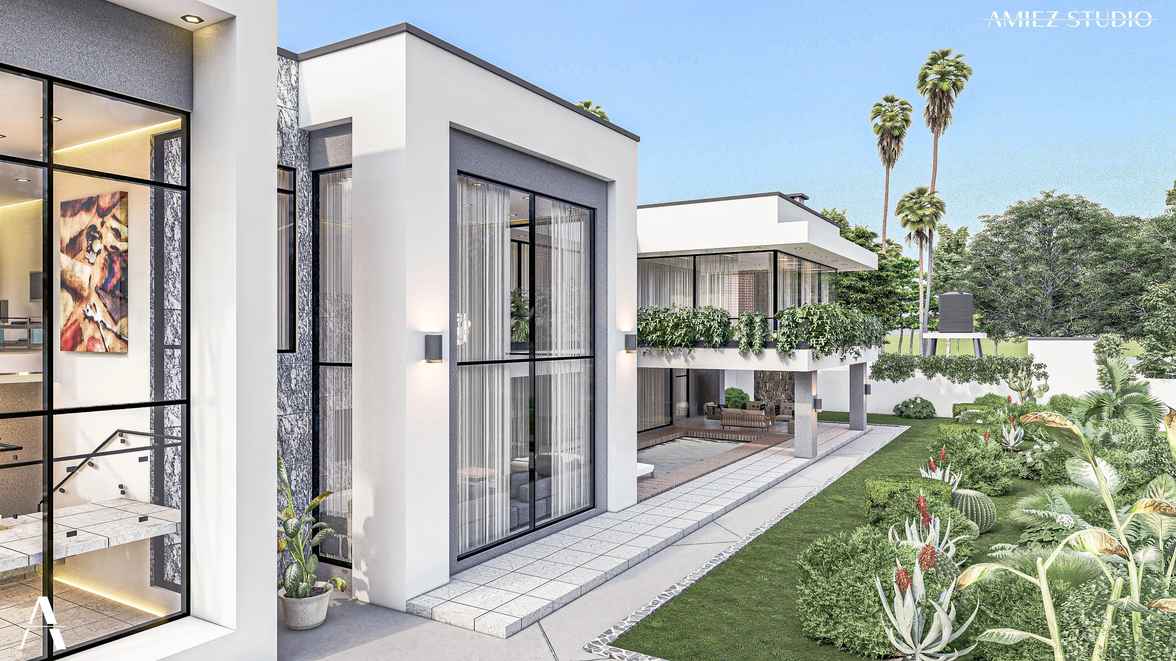 Refined Contemporary Residence - View 6