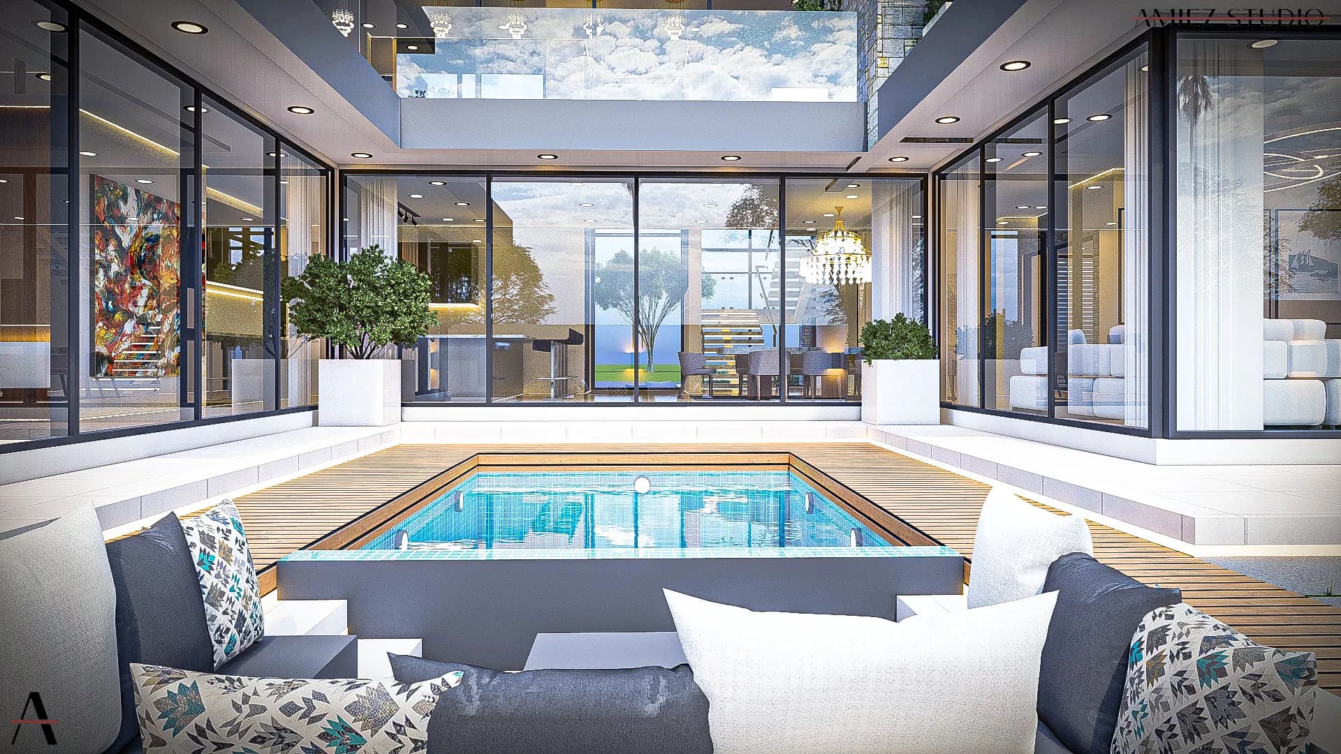 Sloped Roof Luxury Residence - View 5