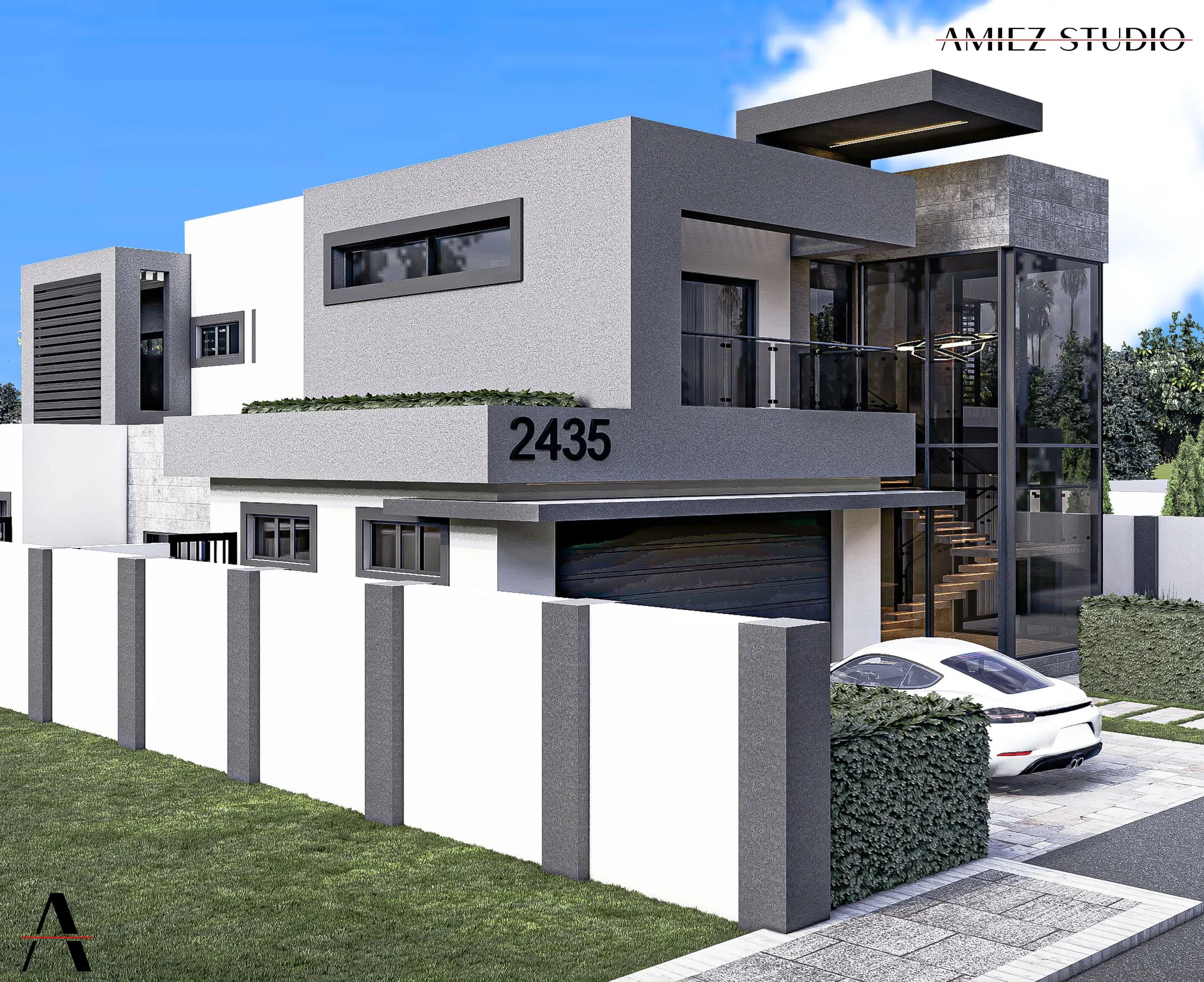 Cubic Atrium Residence - View 2