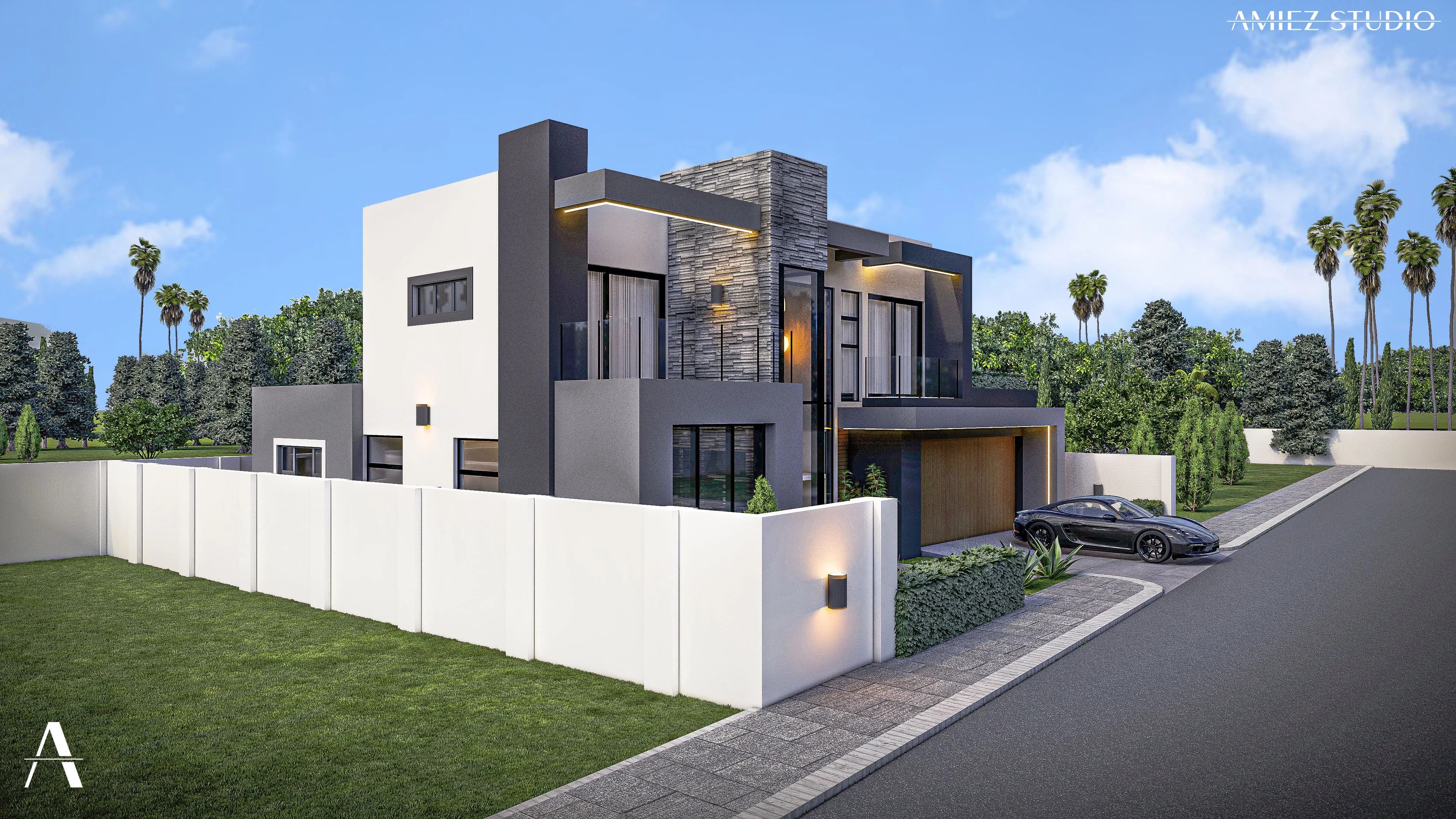 Linear Glazed Residence - View 4