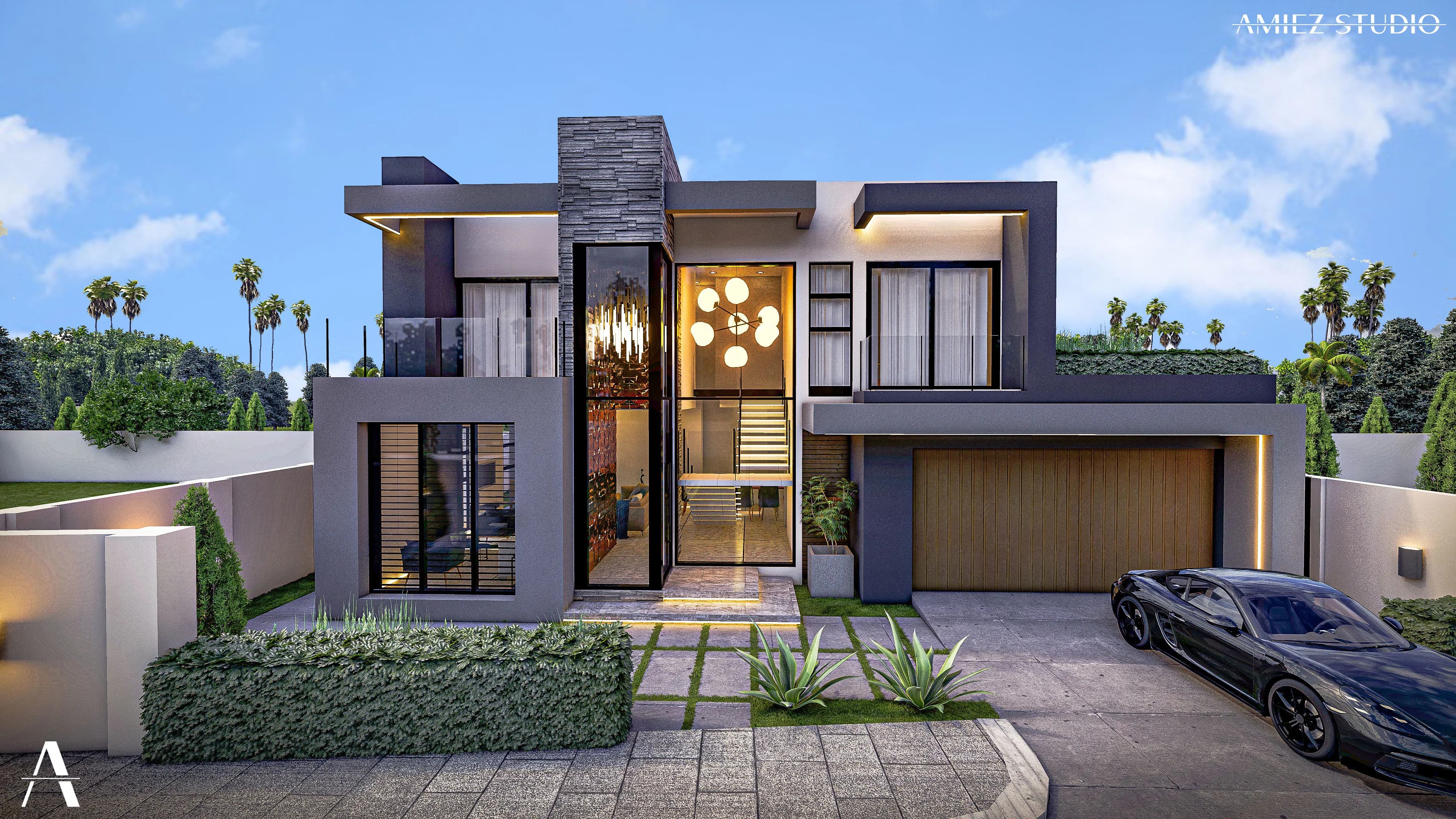 Linear Glazed Residence - View 6