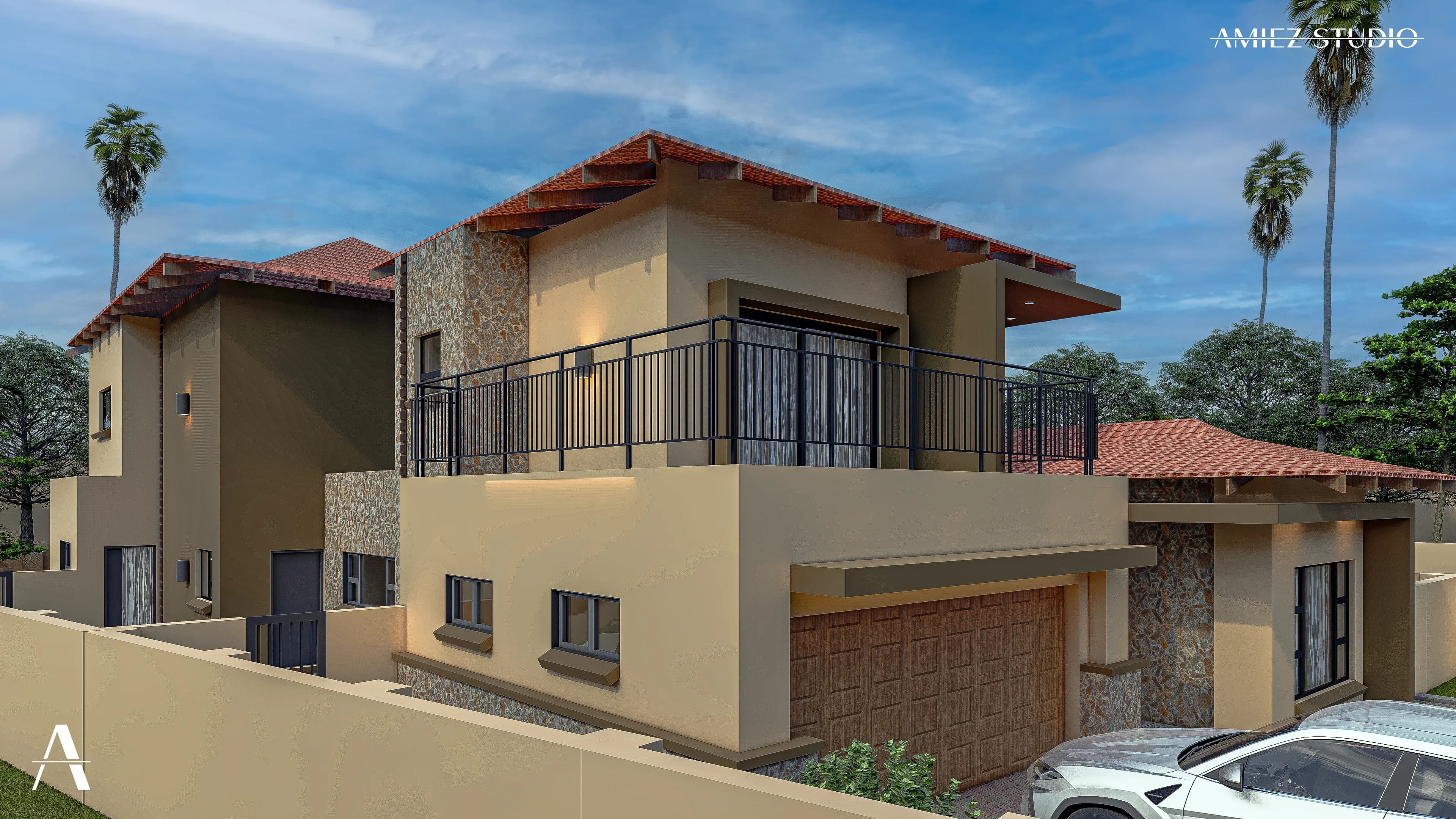 Mediterranean Modern Residence - View 4