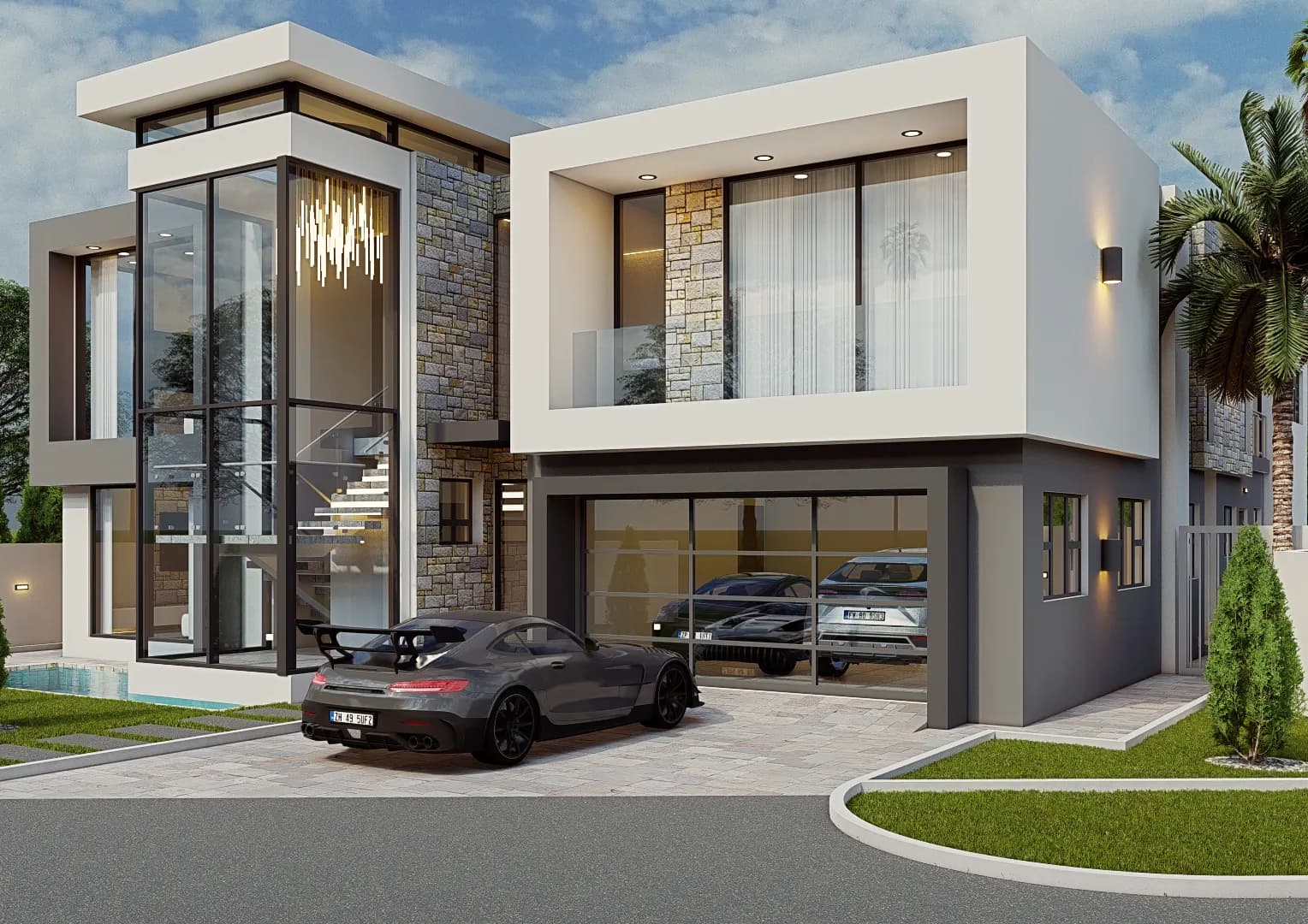 Rectilinear Atrium Residence