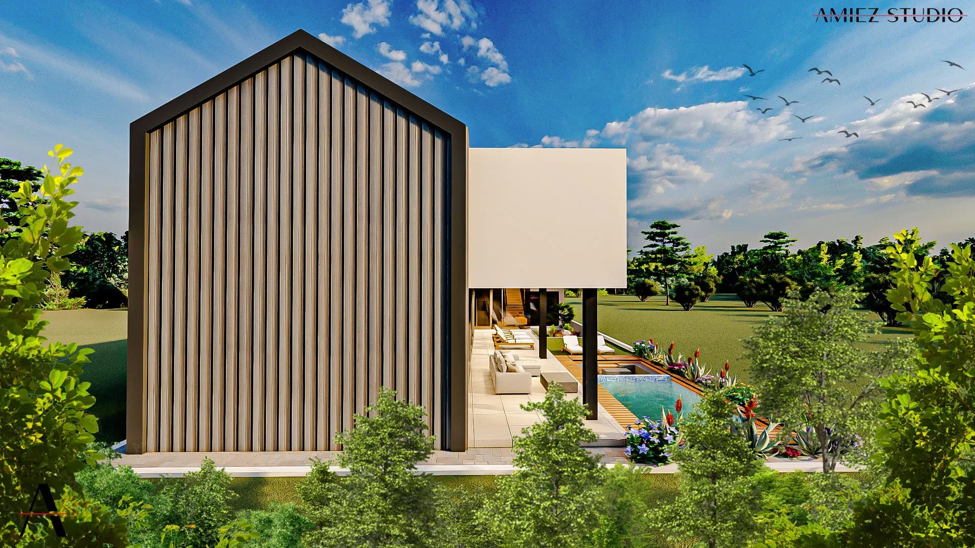 Contemporary modern residential architecture - View 5