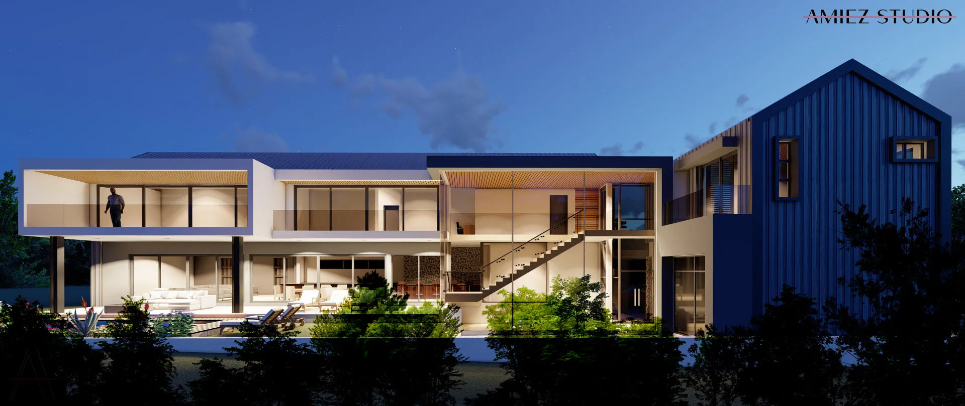 Contemporary modern residential architecture - View 7