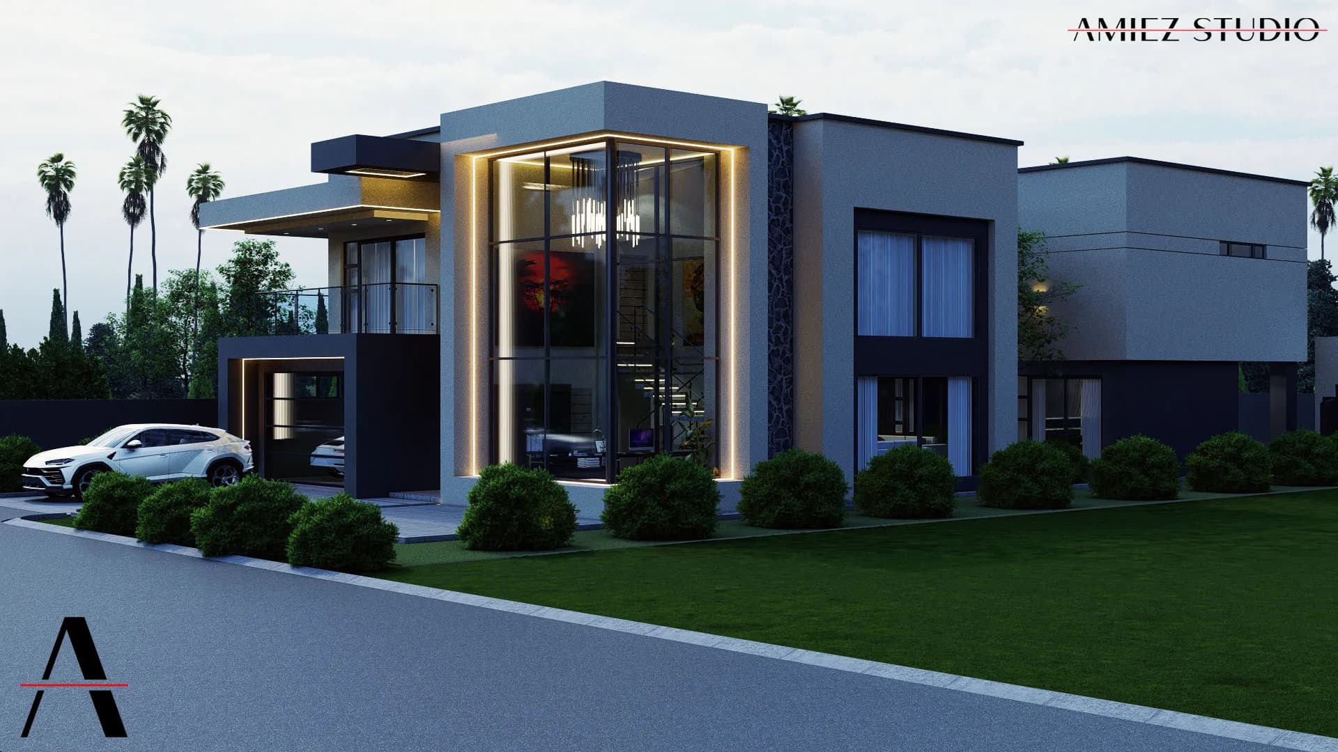 Contemporary modern residence interior